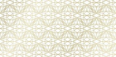 abstrait géométrique modèle diamant en forme de lignes avec d'or couleurs isolé blanc arrière-plans pour tissu, textile, livre couverture, emballage papiers, impressions conception modèles matériaux, mariage invitations vecteur