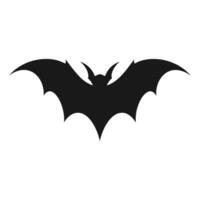 vampire vecteur isolé sur une blanc arrière-plan, une silhouette de chauve souris en volant