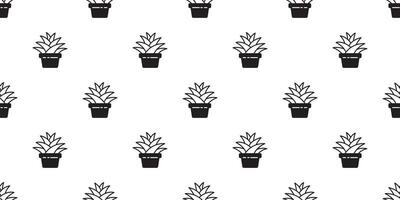 cactus sans couture modèle vecteur désert Botanica fleur plante jardin écharpe isolé tuile Contexte répéter fond d'écran griffonnage dessin animé illustration conception