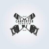 main vu outil pour Charpentier logo conception vecteur illustration conception