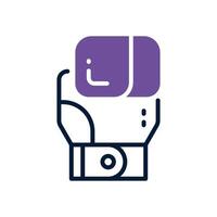 boxe gants icône. vecteur double Ton icône pour votre site Internet, mobile, présentation, et logo conception.