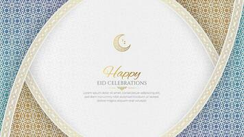 content eid célébrations islamique salutation carte Contexte vecteur