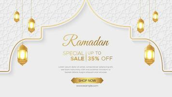 Ramadan kareem vente bannière Contexte vecteur