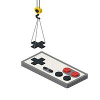 concept pour création une Jeu manette. vecteur