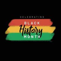 célébrer noir histoire mois. africain américain histoire. célèbre annuellement. dans février dans le uni États vecteur
