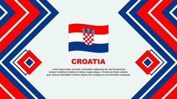 Croatie drapeau abstrait Contexte conception modèle. Croatie indépendance journée bannière fond d'écran vecteur illustration. Croatie conception