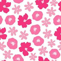moderne abstrait floral sans couture modèle. rose girly couleurs. bohémien floraison. botanique arrière-plan, toile de fond, numérique papier. vecteur