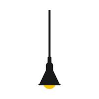 pendaison lampe plat illustration vecteur