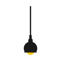 pendaison lampe plat illustration vecteur