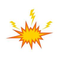 explosion effet plat illustration vecteur