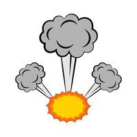 explosion effet plat illustration vecteur