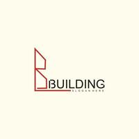 bâtiment logo conception avec Facile concept vecteur