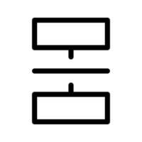 hiérarchie icône vecteur symbole conception illustration