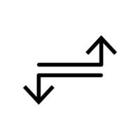 vecteur ligne icône différent direction La Flèche aiguille graphique comme une la navigation élément sur votre la toile page. incurvé La Flèche vecteur symbolise vers l'avant direction dans entreprise. variation dans orientation