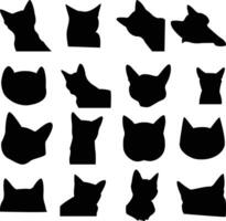 chat vecteur silhouette, animal, silhouette, noir, vecteur, chat silhouette, sur le thème des animaux de compagnie conception, animal de compagnie vecteurs, animal de compagnie à thème vecteurs, animal de compagnie silhouette vecteurs,