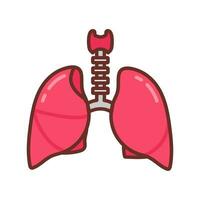 poumons icône dans vecteur. logotype vecteur