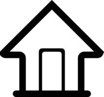 Accueil contour icône symbole vecteur image. illustration de le maison réel biens graphique propriété conception imagev