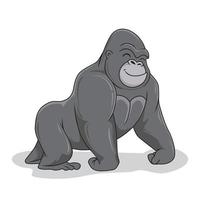 animaux de dessin animé de gorille