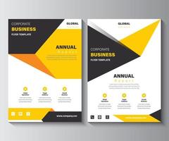 modèle de mise en page du rapport annuel. idée de concept de conception de fond de flyer d'entreprise d'entreprise. vecteur