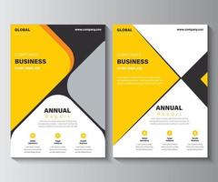 modèle de mise en page du rapport annuel. idée de concept de conception de fond de flyer d'entreprise d'entreprise. vecteur