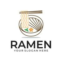 ramen illustration logo vecteur