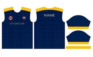 football Jersey conception pour sublimation ou Football criquet Jersey conception vecteur