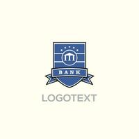 banque bouclier logo vecteur conception