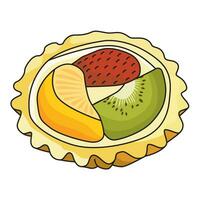 fruit tarte vecteur illustration