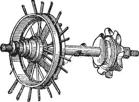 soupape, ancien gravure. vecteur