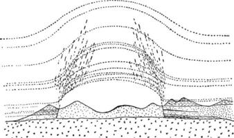 mt. Holmes bysmalithe ancien illustration vecteur