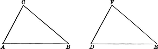 égal Triangles ancien illustration. vecteur