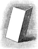 illustration vintage de prisme triangulaire. vecteur