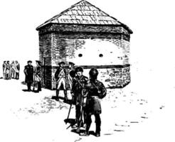 fort pitt ancien illustration vecteur