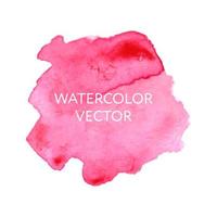 splash aquarelle abstraite. vecteur de goutte aquarelle rose