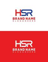 hsr initiale lettre logo conception modèle, graphique alphabet symbole pour entreprise affaires identité vecteur