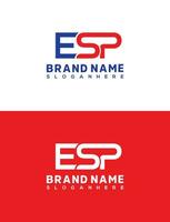 esp lettre logo conception modèle, Créatif lettre es et p logo conception vecteur