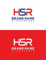 hsr initiale lettre logo conception modèle, graphique alphabet symbole pour entreprise affaires identité vecteur