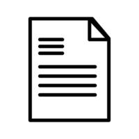 vecteur ligne icône fichier contient important texte et information pour le page. Contrat message et Vide forme est une utile outil pour rassemblement Les données et information. presse-papiers et faire changements à document.