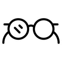 icône de ligne de lunettes de soleil vecteur