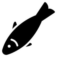 sardine glyphe icône vecteur