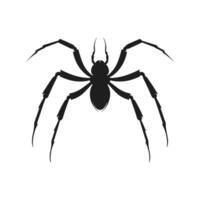 araignée silhouette vecteur isolé sur une blanc Contexte