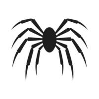 araignée vecteur silhouette isolé sur une blanc Contexte