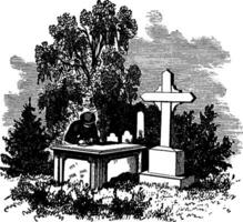 Richard chez Dale monument,ancien illustration vecteur