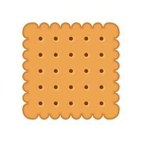 icône de biscuit simple sur fond blanc. icône de la nourriture. illustration vectorielle vecteur
