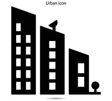 Urbain icône, vecteur illustration