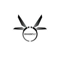 libellule logo animal conception symbole icône vecteur