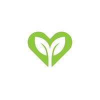 guérir vert la nature logo affaires Naturel vecteur