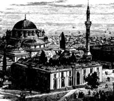 le ville de constantinople Byzance ancien illustration. vecteur