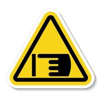 panneaux d'avertissement international ne touchez pas le symbole vecteur