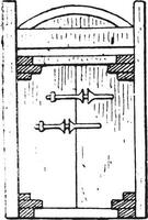 égyptien porte, ancien gravure. vecteur